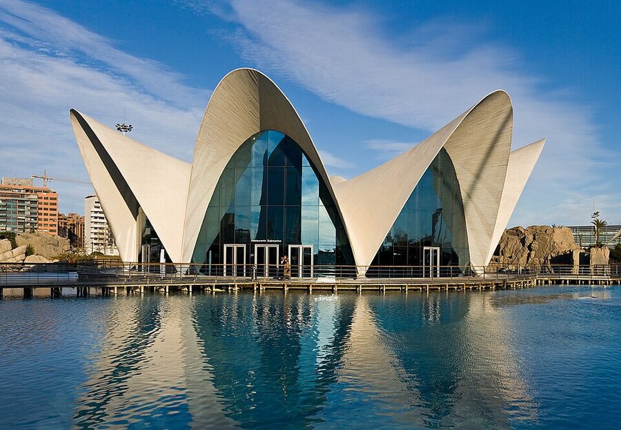 Oceanografic Valencia Felix Candela entrance pavilion