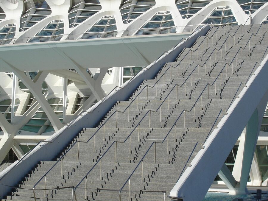 Oceanografic exterior staircase Valencia