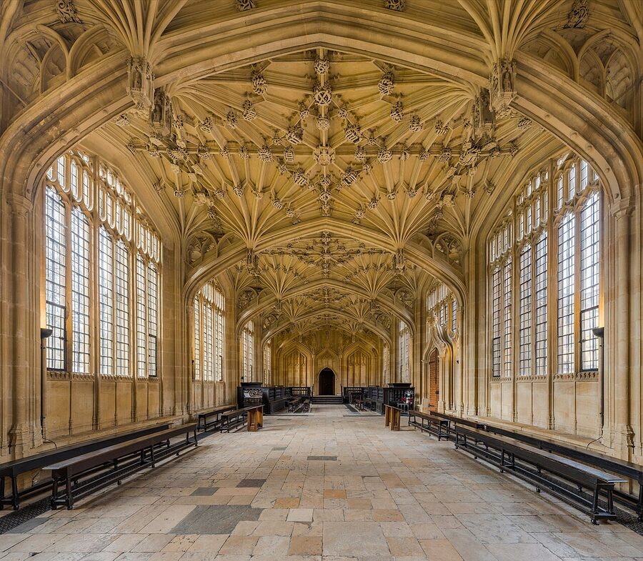 Divinity School interior at Bodleian Library Oxford fan vaulting