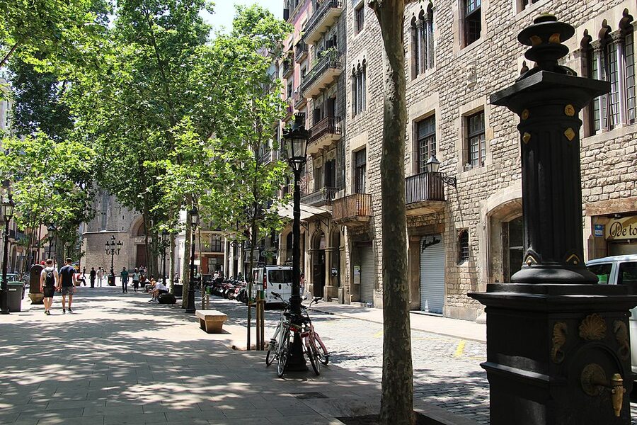 Passeig del Born promenade Barcelona