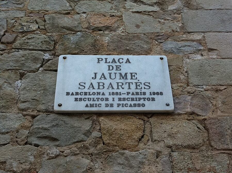 Plaça Sabartés outside Museu Picasso Barcelona