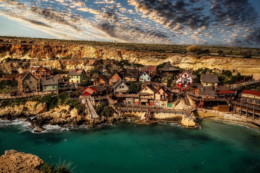 Popeye Village Malta seaside village with kids