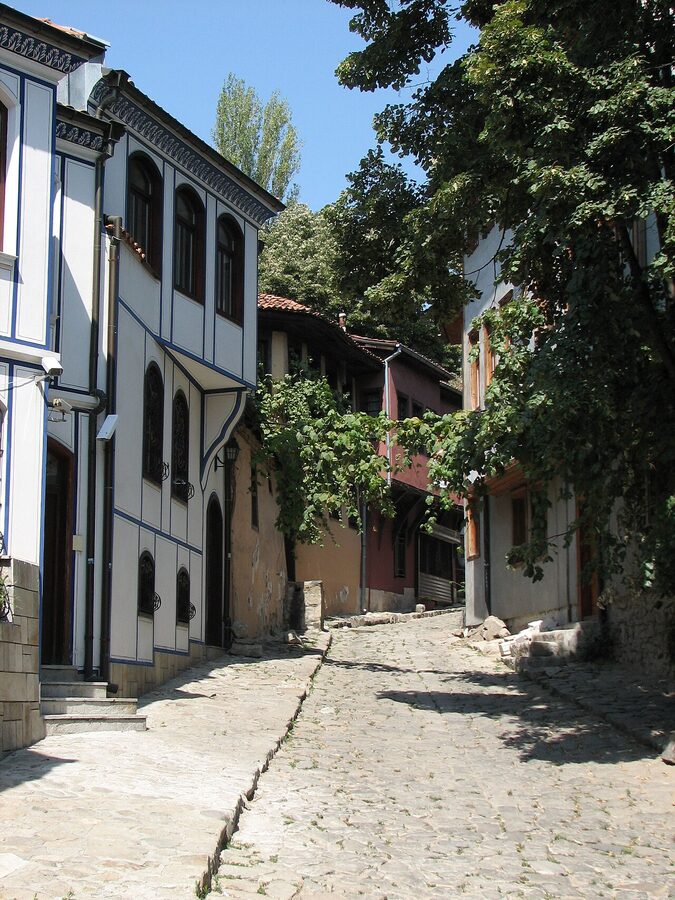 Plovdiv old town revival mansion exterior