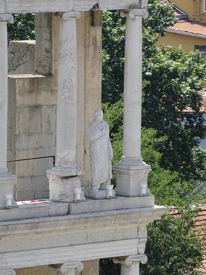 Plovdiv Roman Theatre stage view