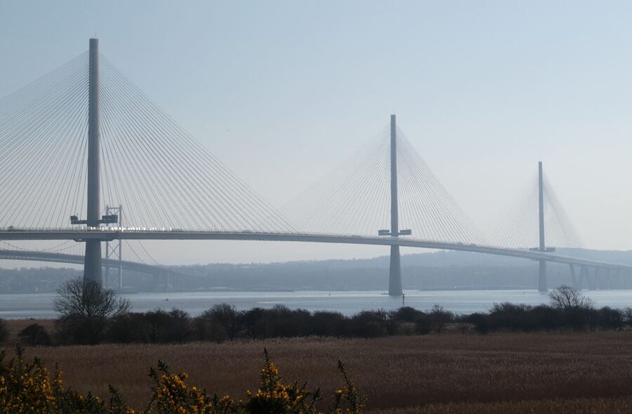 The 2017 Queensferry Crossing cable-stayed bridge