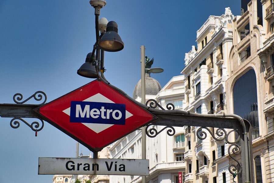 Madrid metro station, Line 1 to Atocha for Reina Sofia