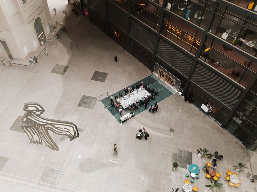 Nouvel Patio courtyard at the Reina Sofia Museum, Madrid