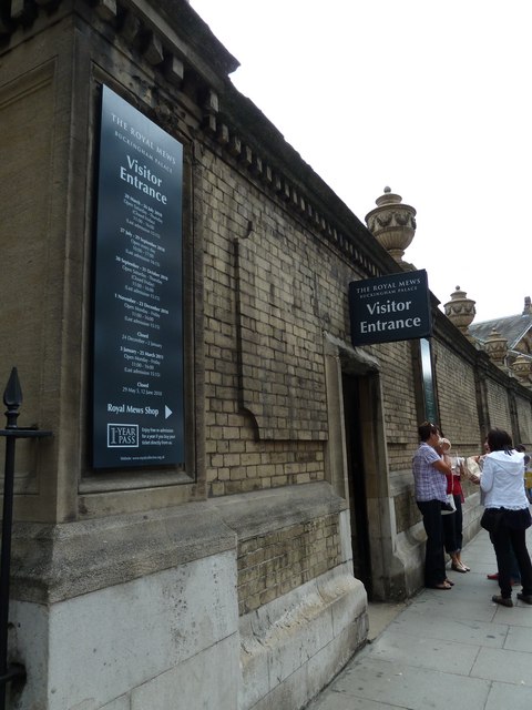 Royal Mews visitor entrance Buckingham Palace Road
