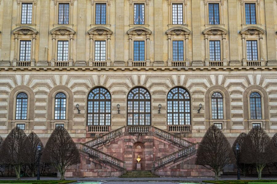 Royal Palace Stockholm baroque facade exterior