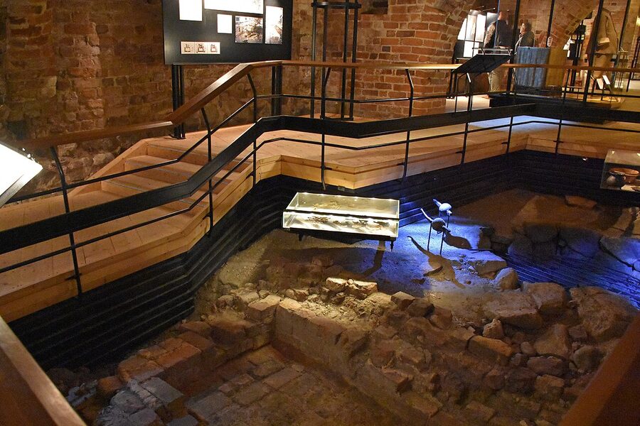 Tre Kronor castle medieval stone remnants Museum under Stockholm Palace