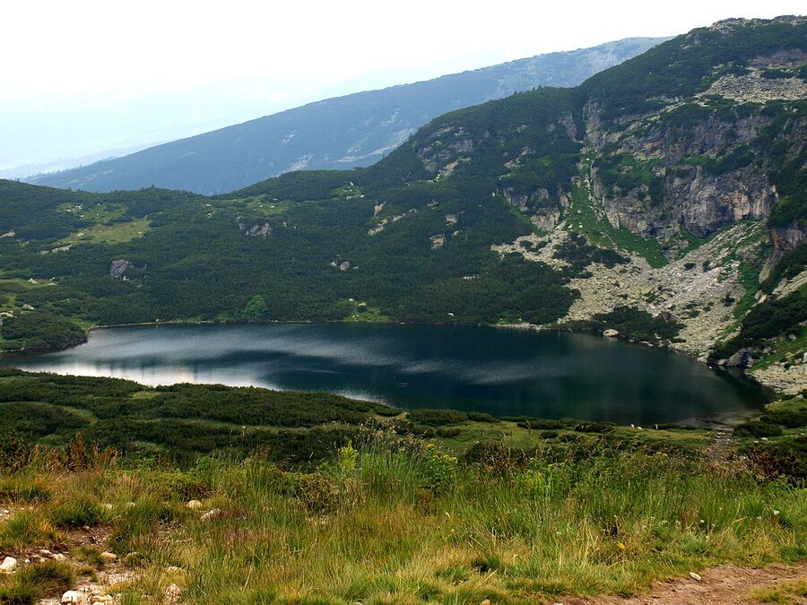 Seven Rila Lakes high alpine view in summer