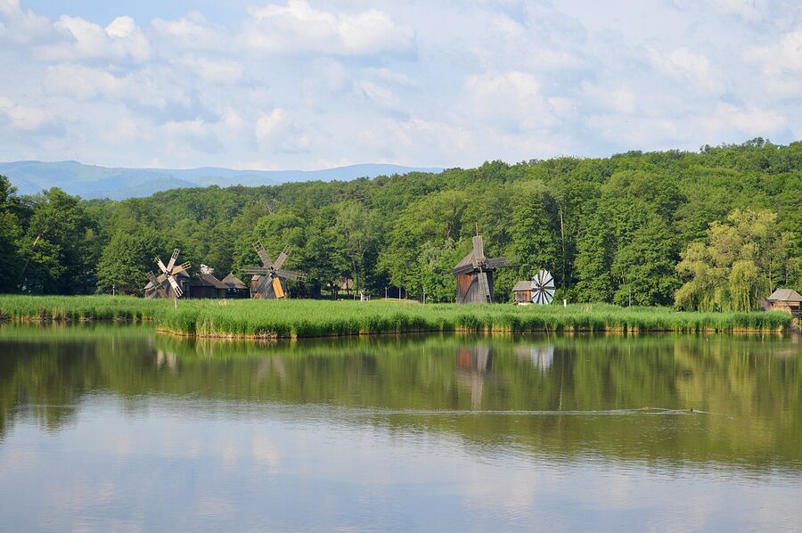 ASTRA Museum windmills Lake Dumbrava