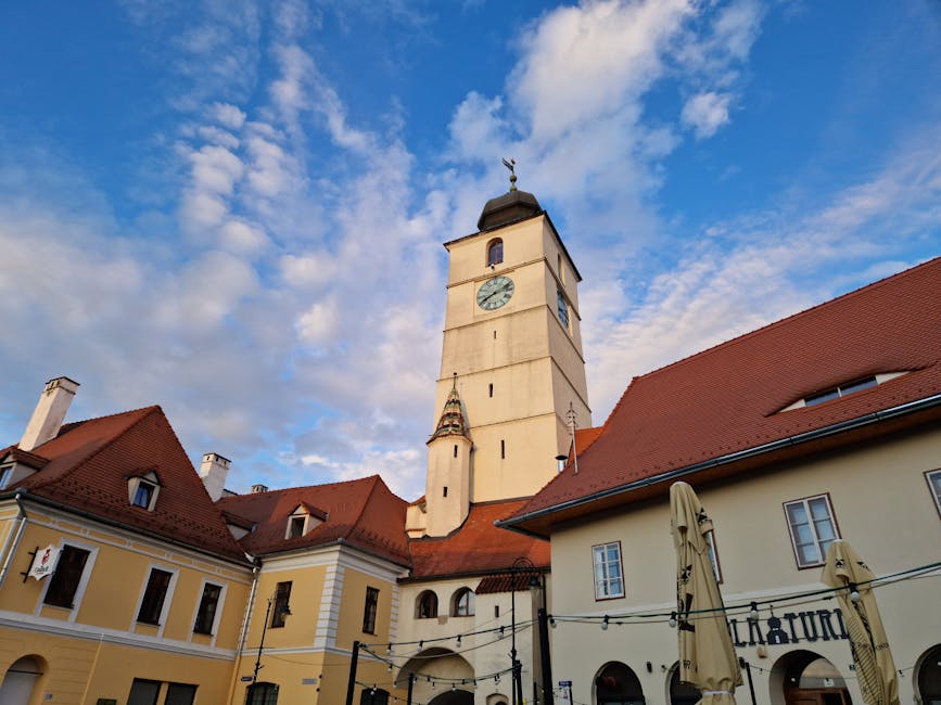 Sibiu Council Tower from below
