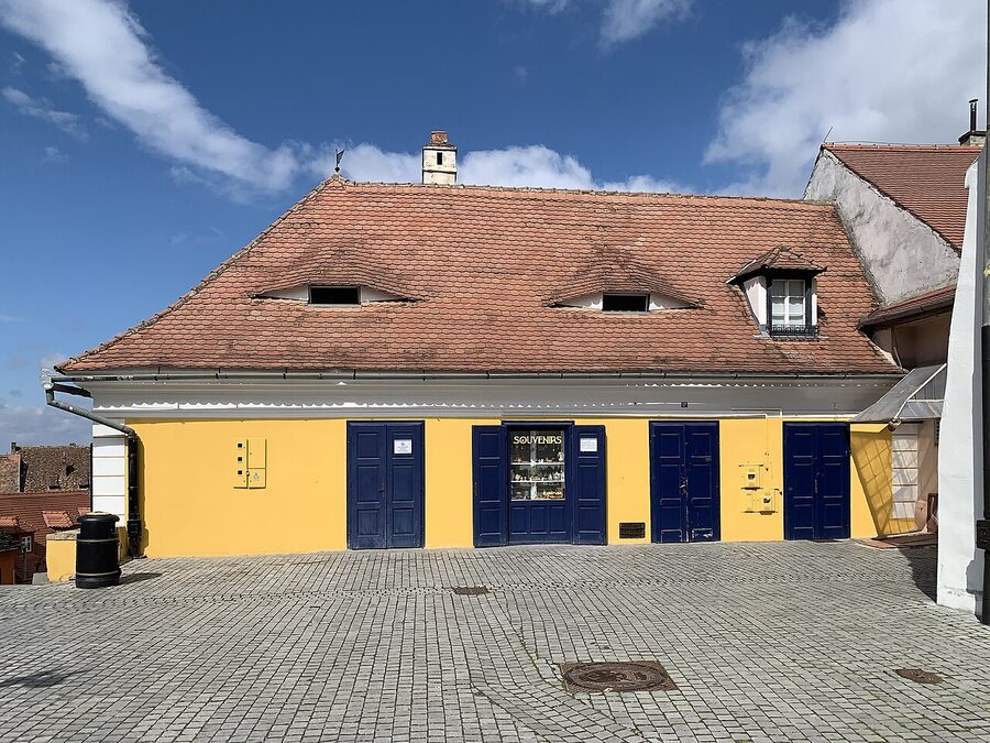 Eyes of Sibiu dormer roof windows on Strada Ocnei