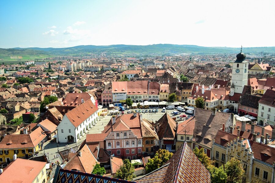 Sibiu tower architecture