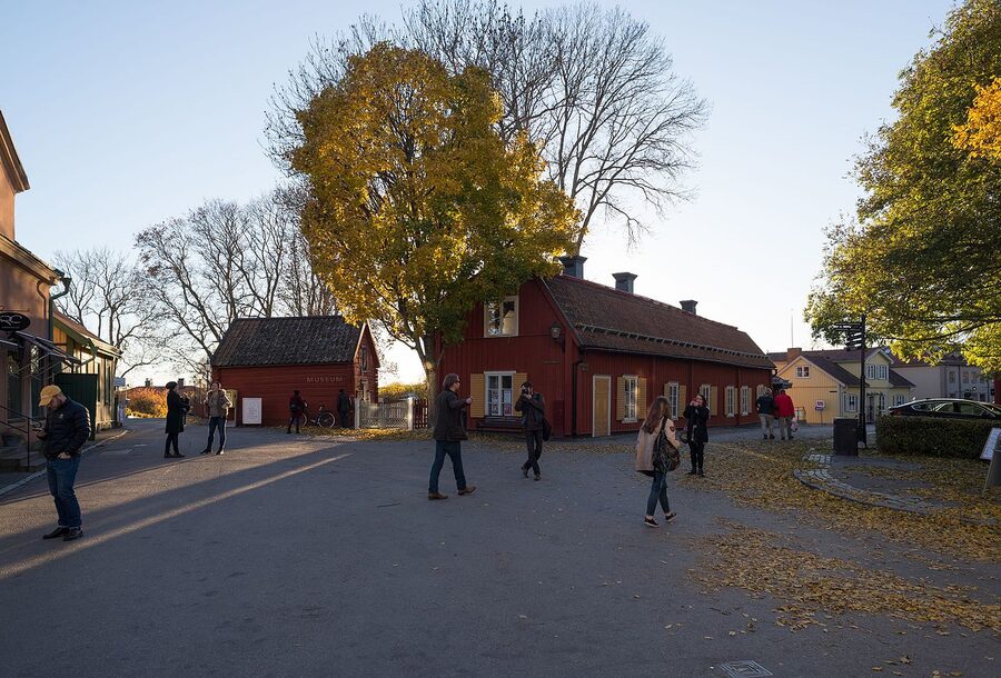 Sigtuna Museum entrance on Stora Gatan