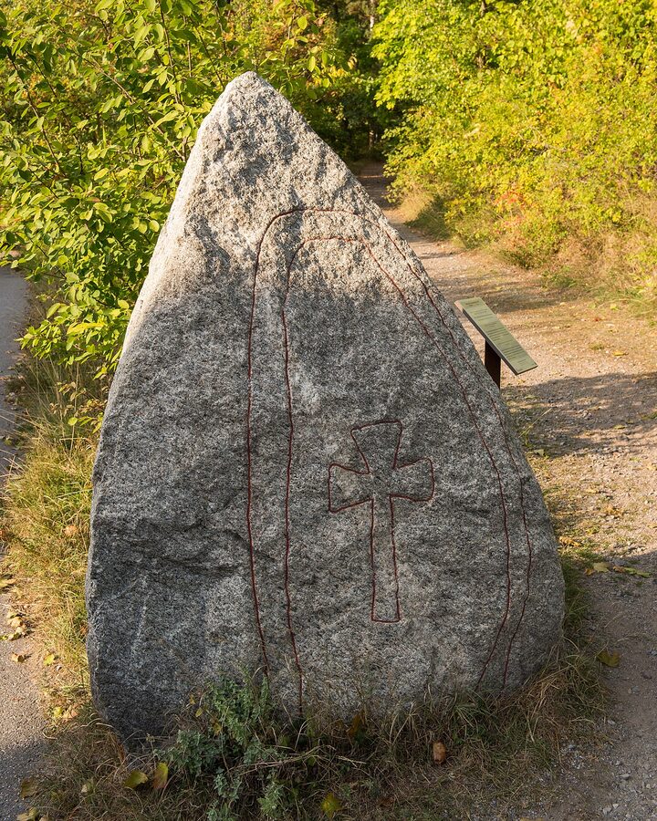 Sigtuna Viking age runestone with inscription