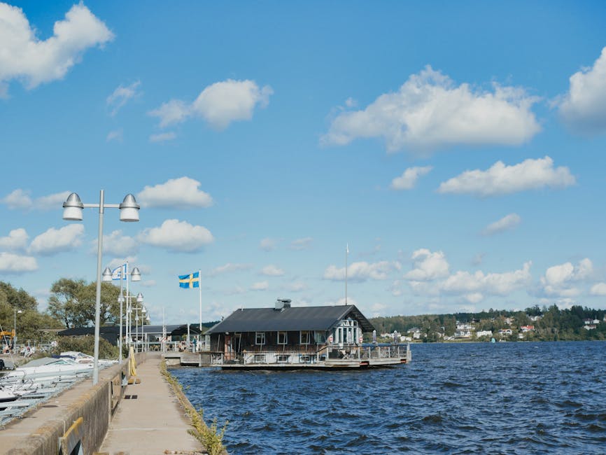 Sigtuna waterfront viewed from Lake Mälaren
