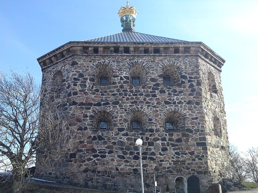 Skansen Kronan hilltop fortress above Haga in Gothenburg