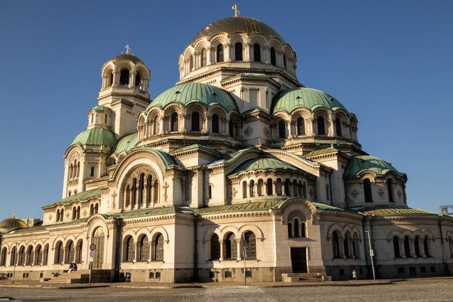 Alexander Nevsky Cathedral in central Sofia, Bulgaria