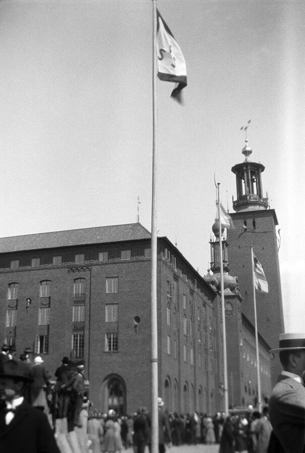 Stockholm City Hall inauguration archive photograph