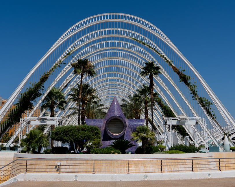 L'Umbracle terrace garden walkway Valencia