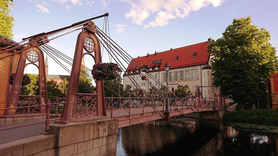 Uppsala bridge in historic center