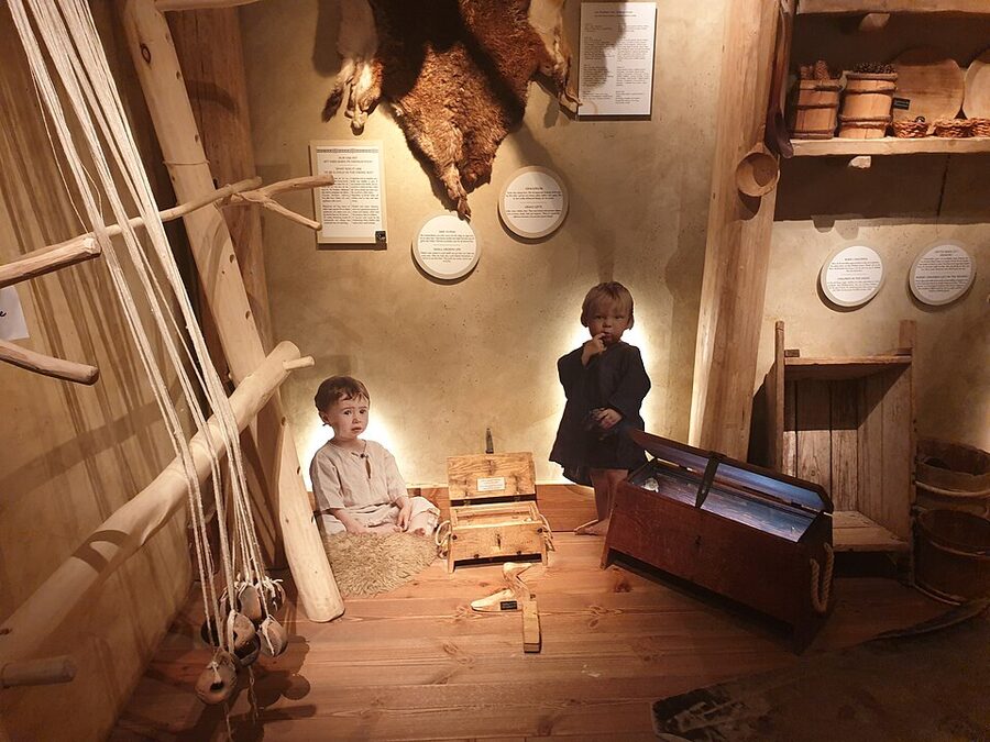 Viking children exhibit at the Viking Museum Stockholm