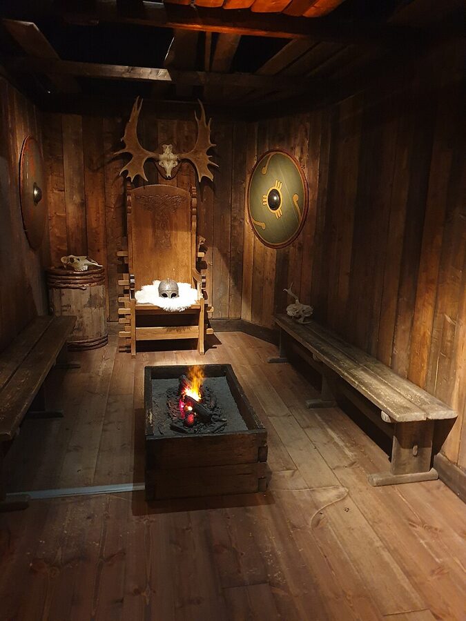 Exhibition room interior at the Viking Museum Stockholm