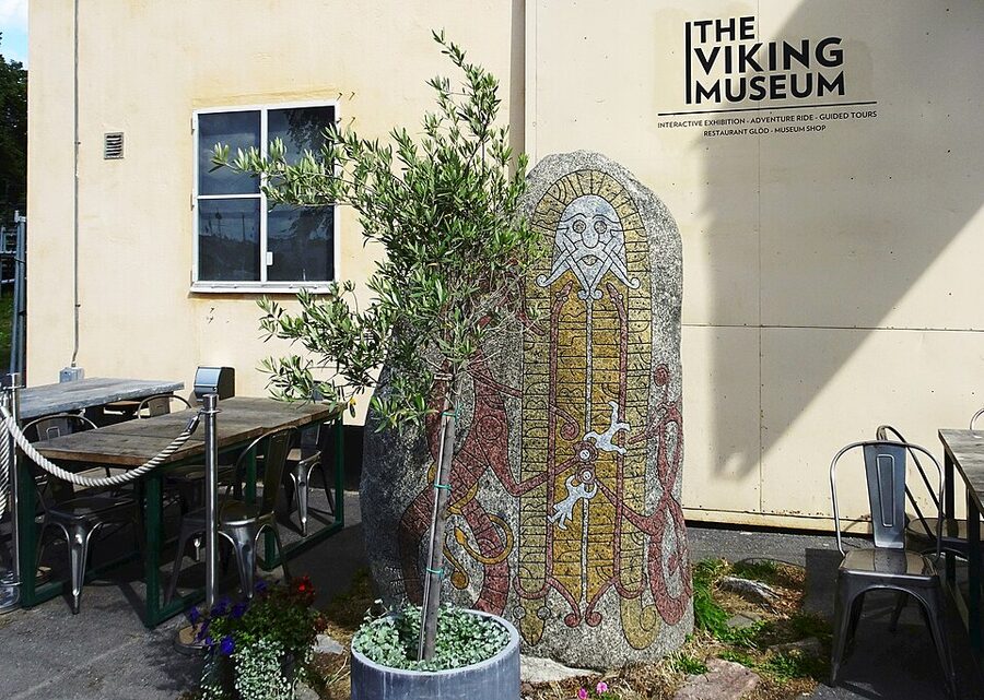 Vikingaliv museum from the Djurgårdsstrand waterfront Stockholm