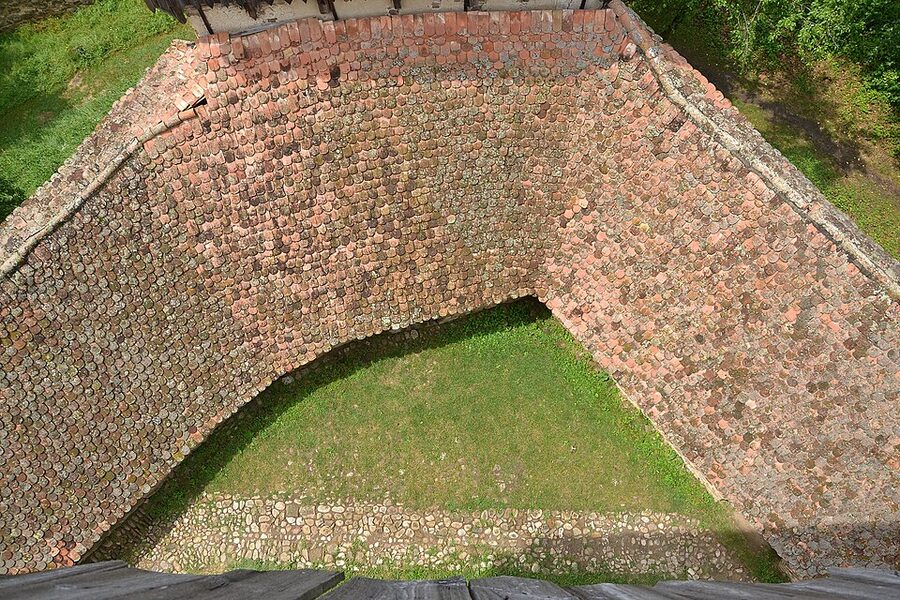 Viscri fortified Saxon church with white walls
