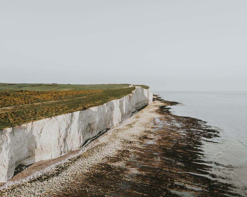 White Cliffs of Dover aerial view