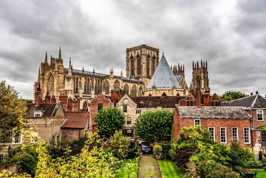 York Minster against a cloudy sky