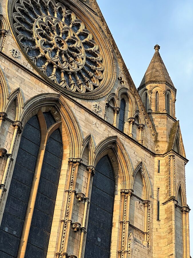 York Minster exterior Gothic facade