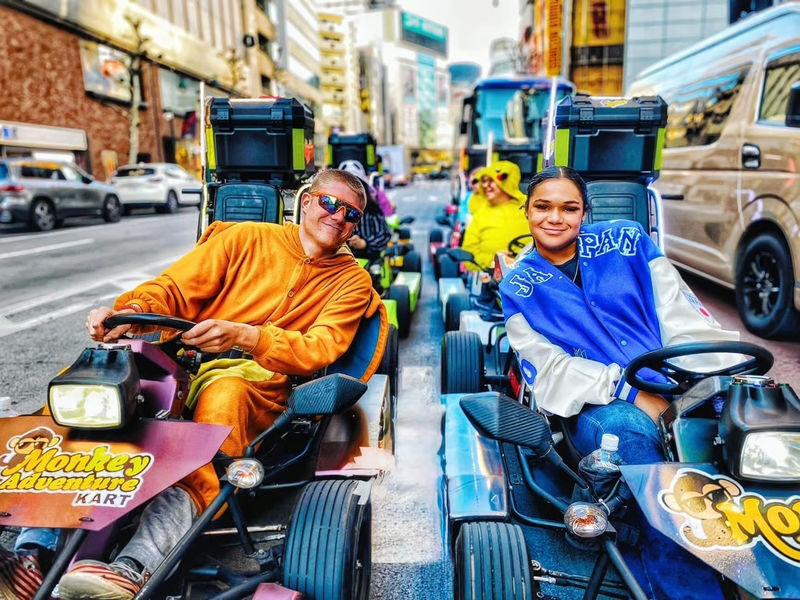 Asakusa to Akihabara Go-Kart Tour:Tokyos Historic & Modern Landmark - From Asakusa’s temple quarter toward Skytree