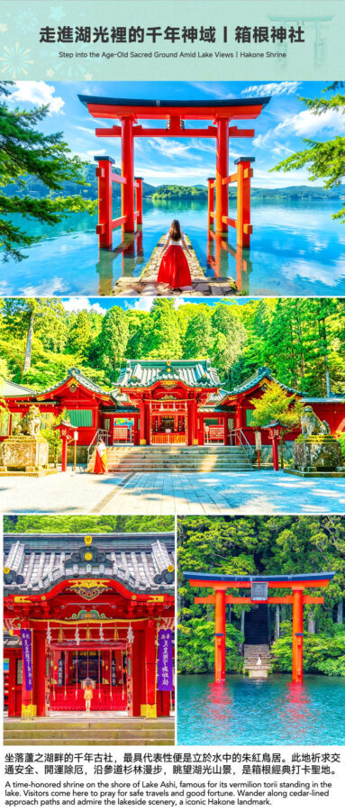 Atami Fireworks Beach Day Trip: Hakone Shrine/Day Trip Hot Spring & Atami Sun Beach (Departing from Tokyo/Shinjuku) - Hakone Shrine, torii gates, and a date-specific choice
