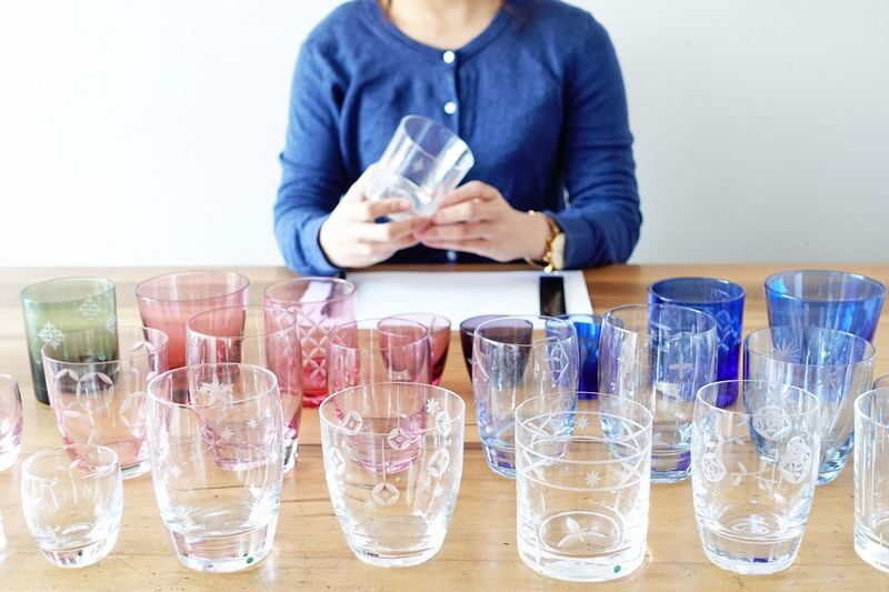 Crafting Your Own Unique Edo Kiriko Glass in Asakusa at Sokichi - Practising before the real cuts