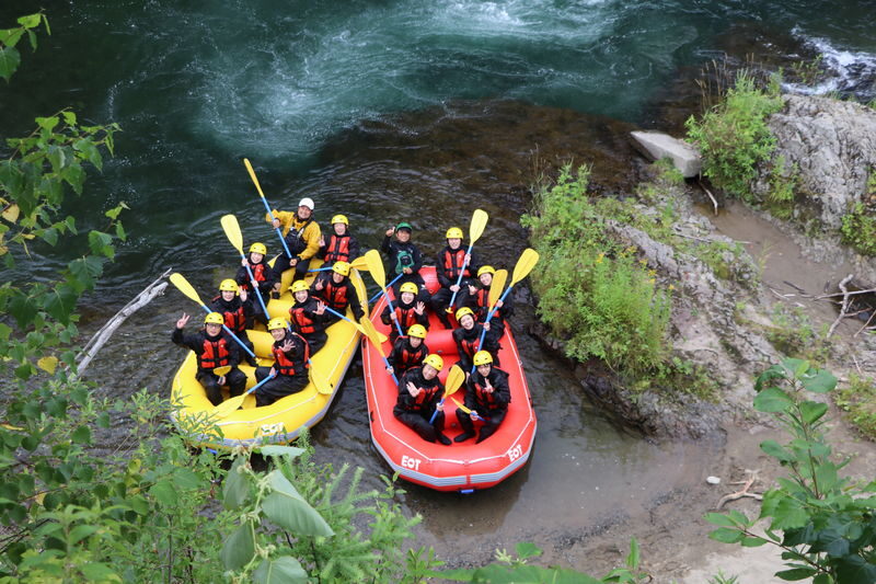 Furano Rafting Tour Same-day reservations OK ~ Free Tour photo data - Getting ready at 194-2 Ochiai
