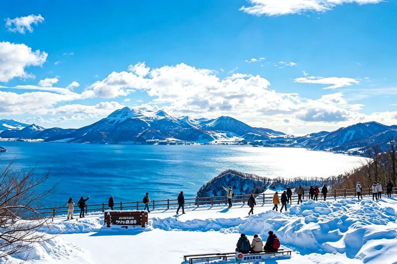 Hokkaido: Lake Toya Snowmobile & Noboribetsu Hell Valley & Bear Ranch & Lake Hill Farm Day Tour - Lake Toya’s broad views and a short farm pause