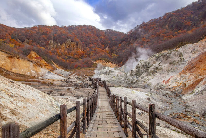 Hokkaido Noboribetsu Hell Valley and Lake Toya Day Tour | Mt. Usu Ropeway and Bear Ranch | Summer Jozankei and Winter Snow Park | Departing from Sapporo - Noboribetsu Jigokudani, where the ground tells the story