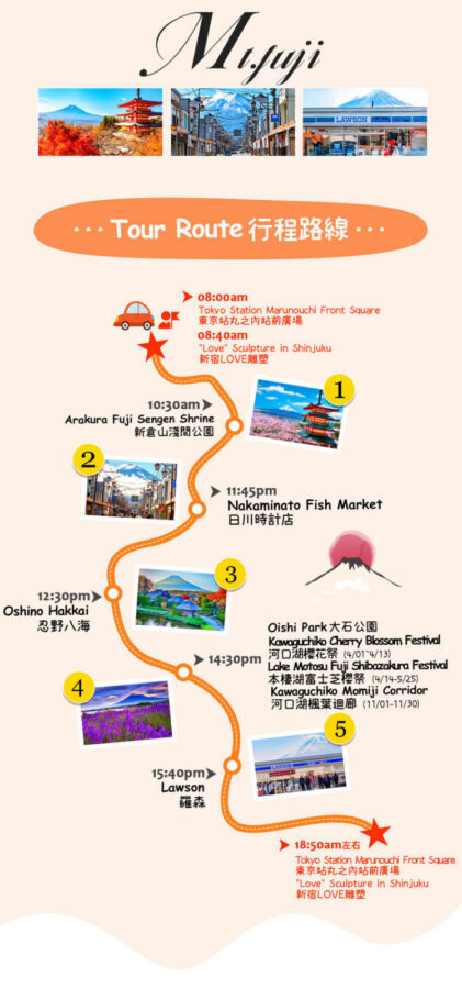 Instagram-worthy Mt. Fuji Spots & Kawaguchikos Four Seasons Flower Tour (with Japanese Rice Cake Gift) | Departure from Tokyo/Shinjuku - Chureito Pagoda: the famous Fuji-and-pagoda view
