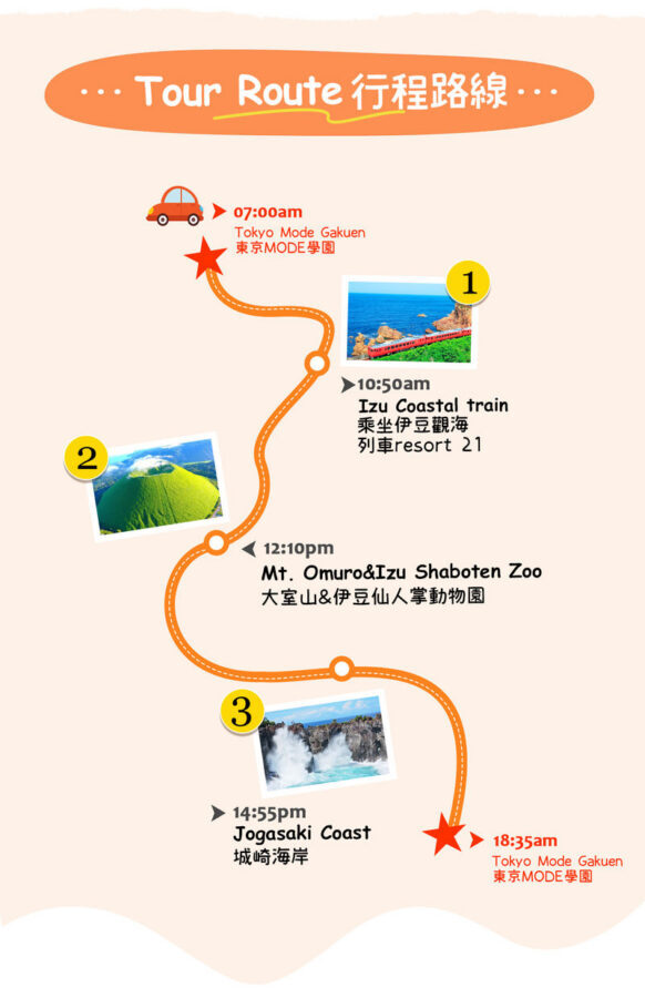 Izu Sea View Train Experience - Mount Omuro Jogasaki Coast Volcanic Seascape Day Trip (Departing from Tokyo) - Mount Omuro’s grassy crater rim