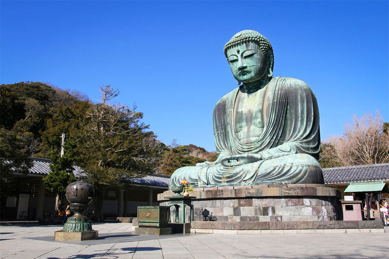 Kamakura Daibutsu & Enoden & Kamakura High School & Enoshima & Tsurugaoka Hachimangu One-Day Tour - The Great Buddha at Kotoku-in
