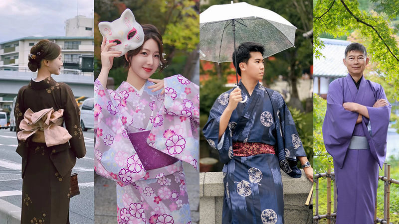 Kyoto Kimono Rental Experience (Optional Exquisite Hair Styling/Japanese Makeup/Photography) (Ookini Kiyomizu-dera Main Store) - From voucher to dressed and ready