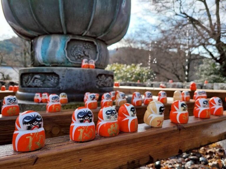 Kyoto Nara Classic Day Trip: Katsuoji Temple Daruma Wall & Arashiyama Bamboo Grove & Nara Park (Departing from Osaka) - Katsuoji Temple: Daruma dolls and a stamp trail