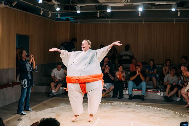 Kyoto: Sumo Experience (with Live Show & Audience Challenge) - From the first explanation to the final photo