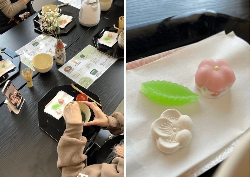 Kyoto Tea Ceremony & Matcha Making / TIA Arashiyama Shop - Learning the gestures before you whisk