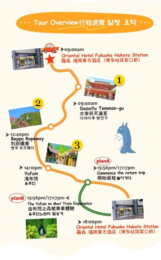 Kyushu | Yufuin no Mori Sightseeing Train & Yufuin Town & Yufuin Floral Village & Dazaifu & Beppu Ropeway Day Trip | Departure from Fukuoka - Beppu Ropeway: mountain air and bay views