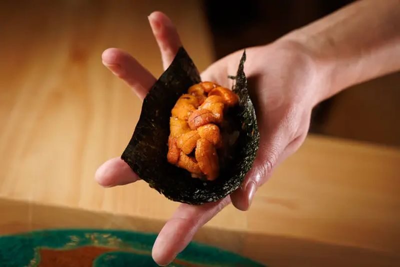 Luxury Sushi Counter Experience | Sushi Course & Toast with Sparkling Sake - Watching the chef shape each piece