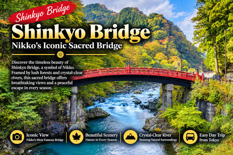 Nikko Toshogu Shrine & Kegon Waterfall One Day Tour from Tokyo - Shinkyo Bridge: a short, memorable threshold